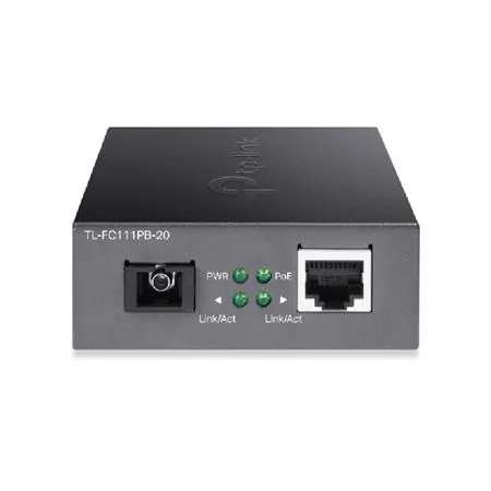 TP-Link TL-FC111PB-20 V2 - Konvertor médií s optickými vlákny - 100Mb LAN - 10Base-T, 100Base-TX, WDM - jednoduchý režim SC / RJ-45 - až 20 km - 1550 (RX) / 1310 (TX) nm