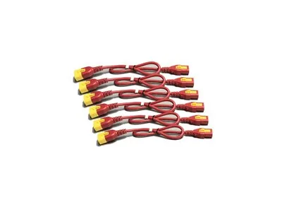 APC - Sada kabelů k napájení - power IEC 60320 C13 do IEC 60320 C14 - 10 A - 1.2 m - červená - pro P/N: SCL500RMI1U, SCL500RMI1UC, SCL500RMI1UNC, SMTL1500RMI3UC, SMTL750RMI2UC, SRT1500RMXLI