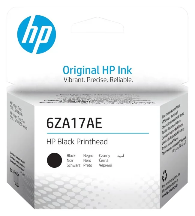 HP - Černá - tisková hlava - pro Smart Tank 51X, 67X, 70XX, 72X, 73XX, 75X, 76XX, 790; Smart Tank Plus 55X