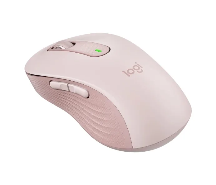 Logitech Signature M650 L - Myš - velká velikost - optický - 5 tlačítka - bezdrátový - 2.4 GHz, Bluetooth - USB přijímač Logitech Logi Bolt - růžová