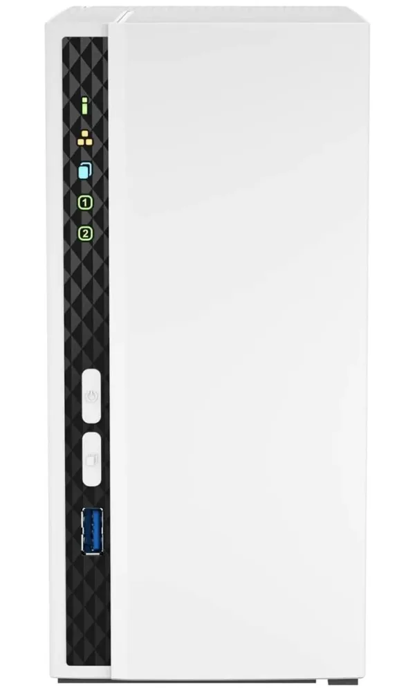 QNAP TS-233 (4core 2,0GHz + NPU, 2GB DDR4 RAM, 2x SATA, 1x GbE, 1x USB 2.0, 1x USB 3.2)