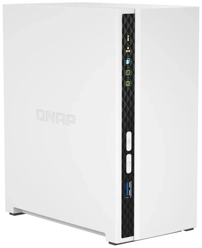 QNAP TS-233 (4core 2,0GHz + NPU, 2GB DDR4 RAM, 2x SATA, 1x GbE, 1x USB 2.0, 1x USB 3.2)