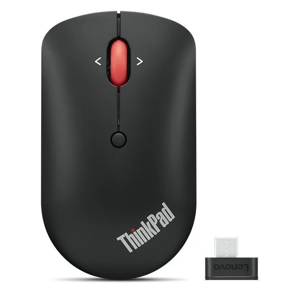 Lenovo ThinkPad Compact - Myš - pravák a levák - optický - 4 tlačítka - bezdrátový - 2.4 GHz - bezdrátový přijímač USB-C - černá - OEM - pro ThinkPad T16 Gen 4 21QN
