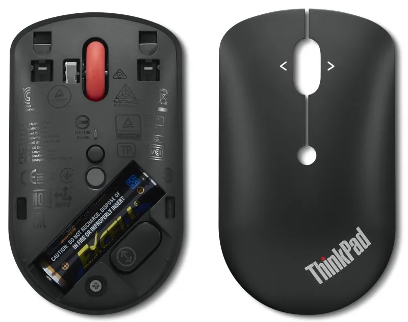 Lenovo ThinkPad Compact - Myš - pravák a levák - optický - 4 tlačítka - bezdrátový - 2.4 GHz - bezdrátový přijímač USB-C - černá - OEM - pro ThinkPad T16 Gen 4 21QN
