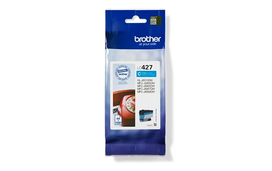 Brother LC427C - Azurová - originální - inkoustová cartridge - pro Brother HL-J6010DW, MFC-J5955DW, MFC-J6955DW, MFC-J6957DW