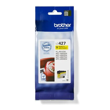 Brother LC427Y - Žlutá - originální - inkoustová cartridge - pro Brother MFC-J5955DW, MFC-J6955DW