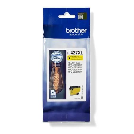 Brother LC427XLY - Vysoká kapacita - žlutá - originální - inkoustová cartridge - pro Brother HL-J6010DW, MFC-J5955DW, MFC-J6955DW, MFC-J6957DW