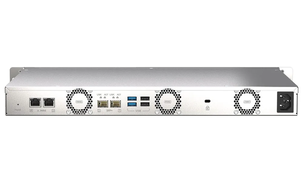 QNAP TS-435XeU-4G (2,2GHz, 4GB RAM, 4x SATA, 2x M.2 NVMe, 2x 2,5GbE, 2x 10GbE SFP+, malá hloubka)