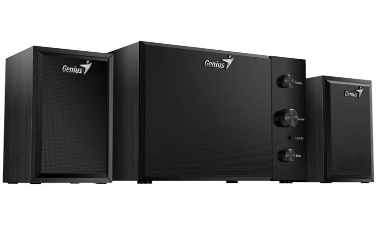 GENIUS repro SW-2.1 350 2.1 15W dřevěné barva černá