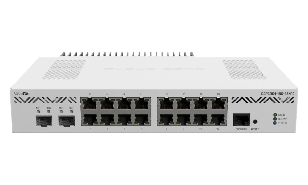 MikroTik CCR2004-16G-2S+PC, Cloud Core Router