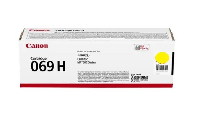 Canon 069H - Vysoká výtěžnost - žlutá - originální - pouzdro - kazeta s barvivem - pro i-SENSYS LBP673Cdw, LBP673dw, MF752Cdw, MF754Cdw