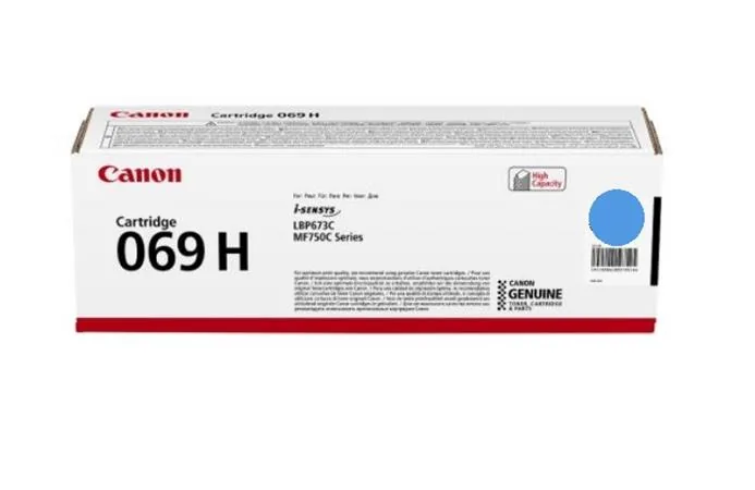 Canon 069H - Vysoká výtěžnost - azurová - originální - pouzdro - kazeta s barvivem - pro i-SENSYS LBP673Cdw, LBP673dw, MF752Cdw, MF754Cdw