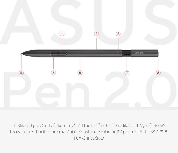 ASUS - SA203H ACTIVE STYLUS - pero