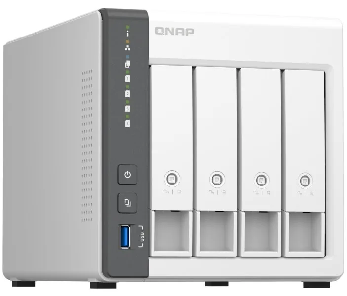QNAP TS-433-4G (2.0GHz 4GB RAM 4x 3.5-inch SATA 1x 2.5 GbE 1x USB 3.2 2x USB 2.0)