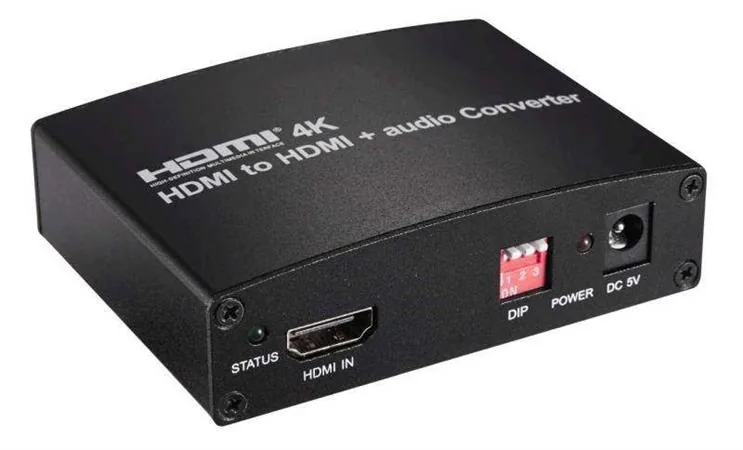 PremiumCord HDMI 4K Repeater Extender s oddělením audia, stereo jack, Toslink, RCA