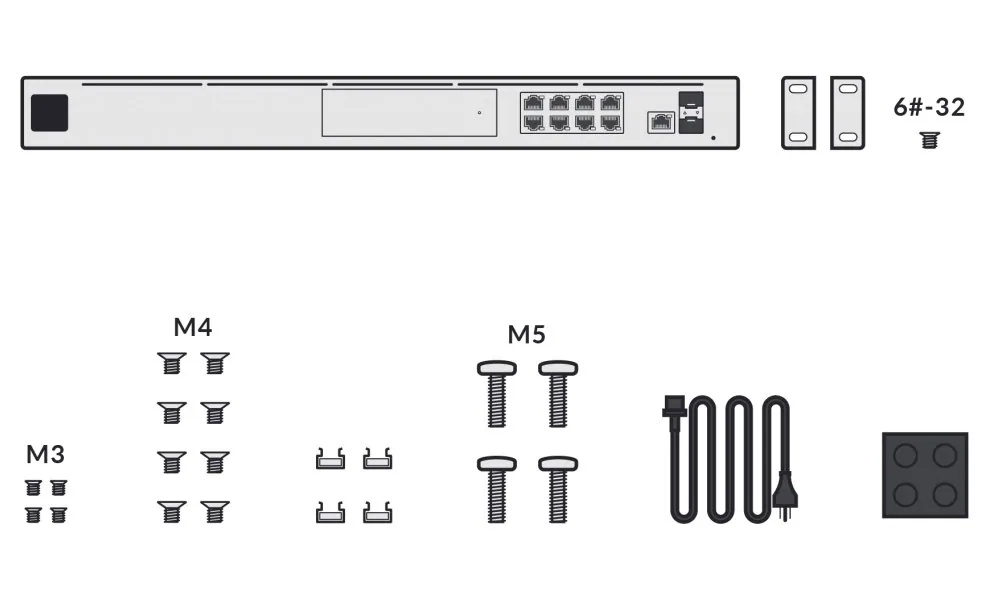 Ubiquiti UniFi Dream Machine Special Edition - Zařízení pro správu sítě - 2.5GbE, 10GbE - 1U k upevnění na regál