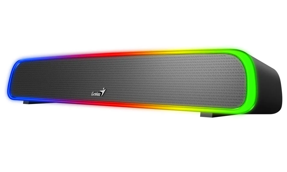 GENIUS repro USB SoundBar 200BT Bluetooth 3,5" jack 4W RGB černý