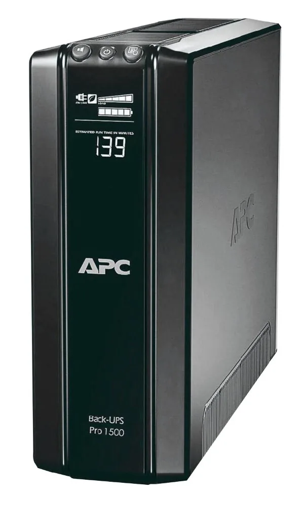 APC Back-UPS Pro 1500 - UPS - AC 230 V - 865 watt - 1500 VA - RS-232, USB - výstupní konektory: 10 - černá