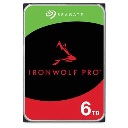Seagate IronWolf Pro ST6000NT001 - Pevný disk - 6 TB - interní - 3.5" - SATA 6Gb/s - 7200 ot/min. - vyrovnávací paměť: 256 MB - s 3 roky Seagate Rescue Data Recovery