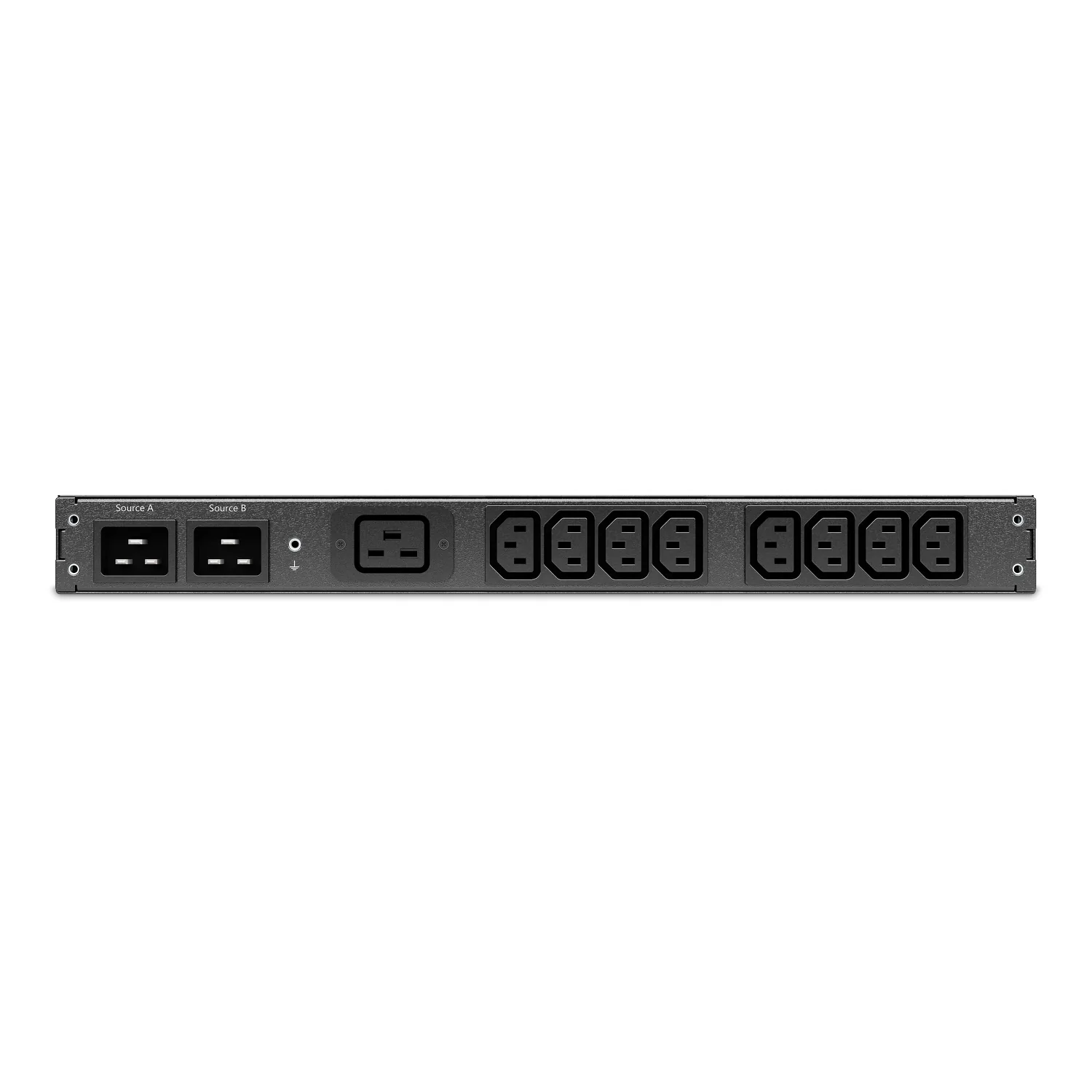 APC NetShelter - Automatický převodový spínač (k montáži na regál) - AC 207-253 V - 3700 VA - 1 fáze - Ethernet 10/100/1000, USB - výstupní konektory: 9 - 1U - 2.44 m kabel - černá