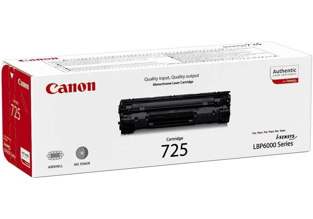 Canon CRG-725 - Černá - originální - kazeta s barvivem - pro i-SENSYS LBP6000, LBP6000B, LBP6020, LBP6020B, LBP6030, LBP6030B, LBP6030w, MF3010