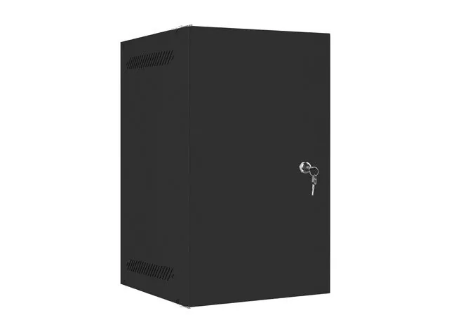 LANBERG RACK CABINET 10” WALL-MOUNT 9U/280X310 FOR SELF-ASSEMBLY WITH METAL DOOR BLACK (FLAT PACK)