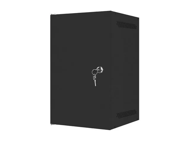 LANBERG RACK CABINET 10” WALL-MOUNT 9U/280X310 FOR SELF-ASSEMBLY WITH METAL DOOR BLACK (FLAT PACK)
