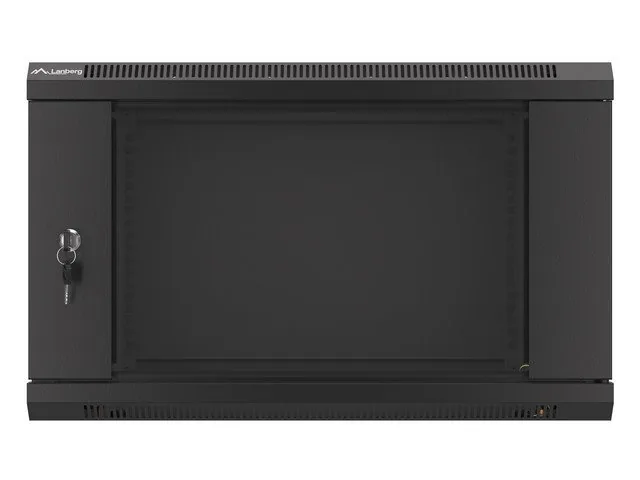 LANBERG RACK CABINET 19” WALL-MOUNT 6U/600X450 (FLAT PACK) V2 BLACK