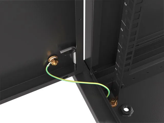 LANBERG RACK CABINET 19” WALL-MOUNT 12U/600X600 FOR SELF-ASSEMBLY WITH METAL DOOR BLACK (FLAT PACK)