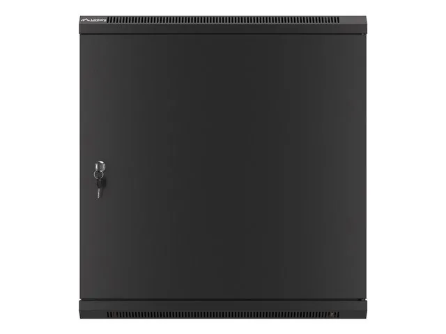 LANBERG RACK CABINET 19” WALL-MOUNT 12U/600X600 FOR SELF-ASSEMBLY WITH METAL DOOR BLACK (FLAT PACK)