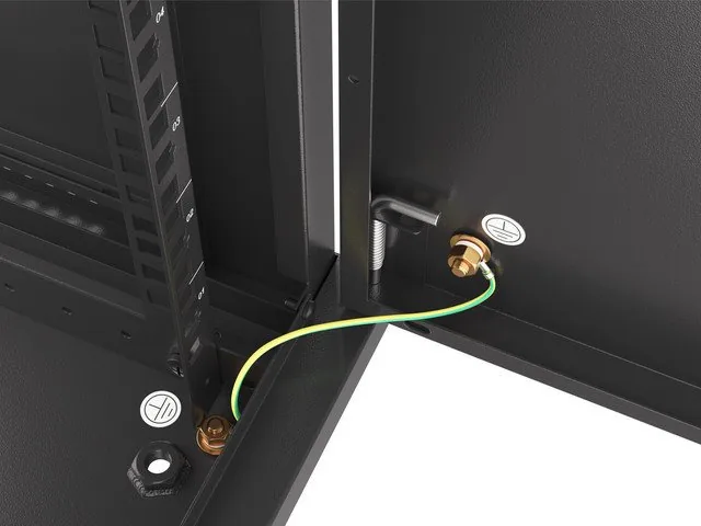 LANBERG RACK CABINET 19” WALL-MOUNT 12U/600X600 FOR SELF-ASSEMBLY WITH METAL DOOR BLACK (FLAT PACK)