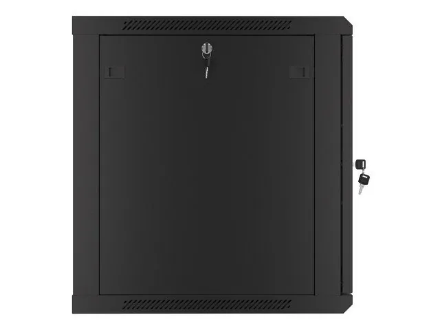 LANBERG RACK CABINET 19” WALL-MOUNT 12U/600X600 FOR SELF-ASSEMBLY WITH METAL DOOR BLACK (FLAT PACK)