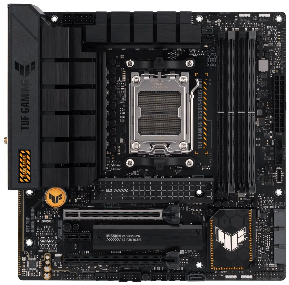 MB ASUS TUF Gaming B650M-PLUS WIFI AM5 4xDDR5 M.2 W6+BT5.2 HDMI DP mATX