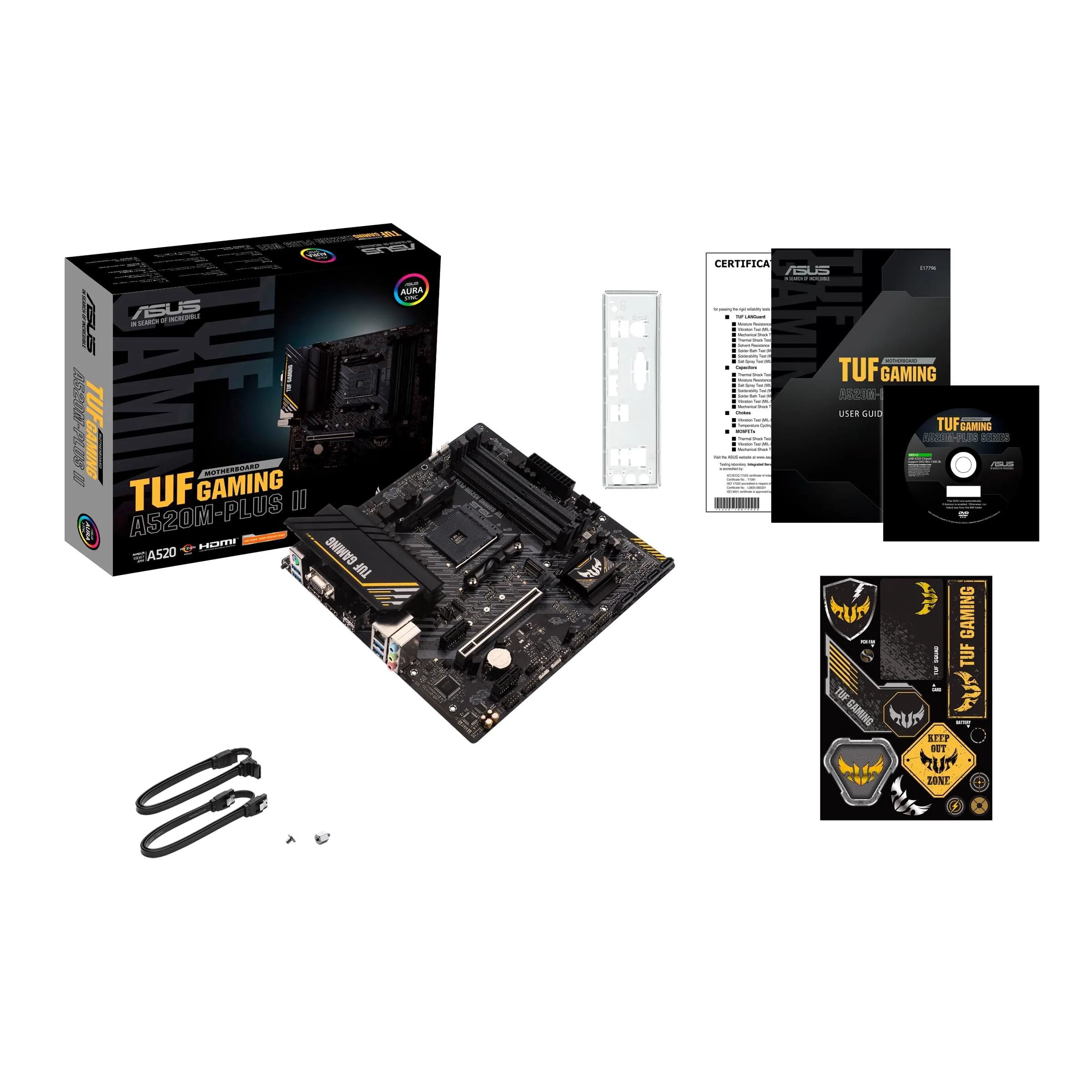 MB ASUS TUF Gaming A520M-PLUS II AM4 4xDDR4 M.2 HDMI DP D-sub mATX