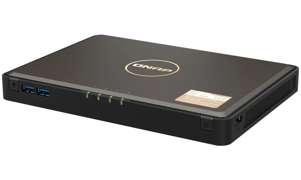 QNAP TBS-464-8G (4core 2,9GHz, 8GB RAM DDR4, 4x M.2 NVMe slot, 2x 2,5GbE, 5x USB, 2x HDMI 2.0 4K)