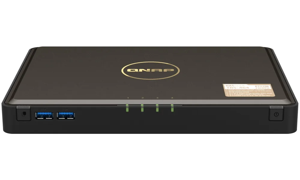 QNAP TBS-464-8G (4core 2,9GHz, 8GB RAM DDR4, 4x M.2 NVMe slot, 2x 2,5GbE, 5x USB, 2x HDMI 2.0 4K)