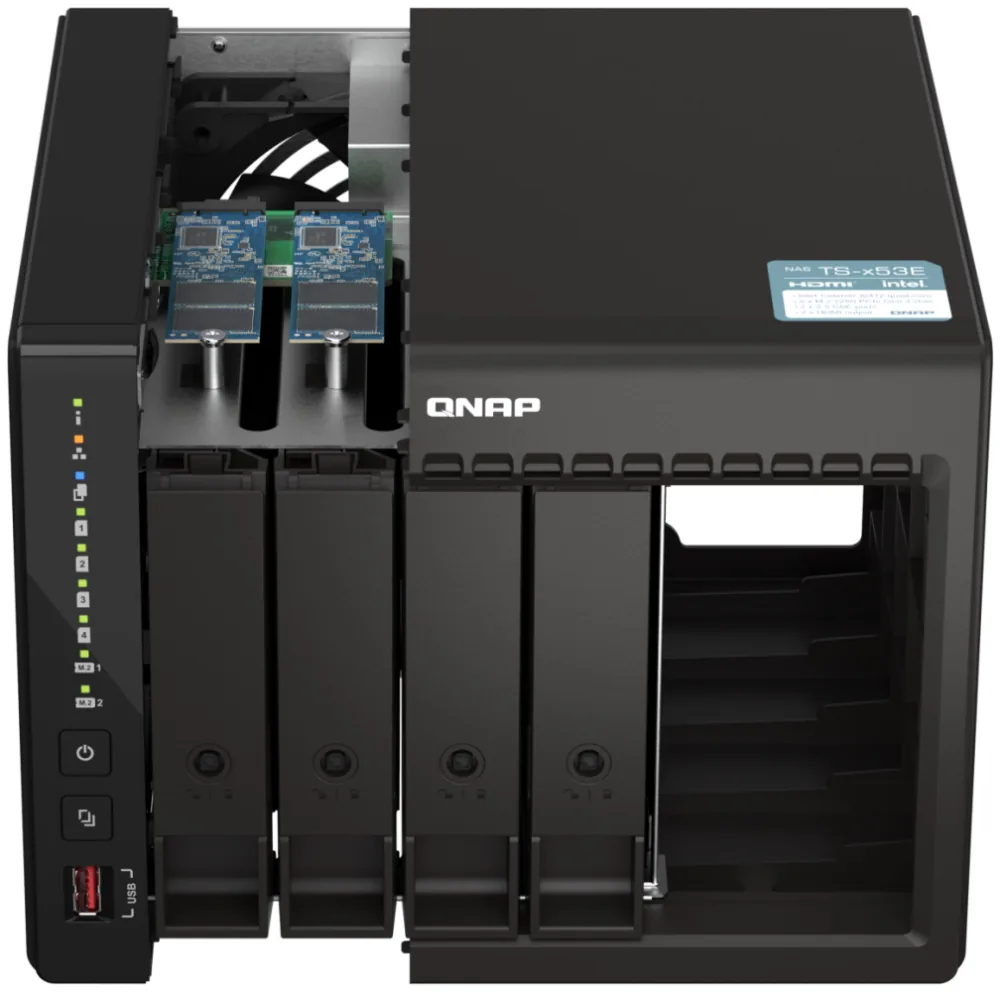 QNAP NAS desktop TS-453E-8G (2,6GHz 8GB RAM 4x SATA 2x HDMI 2x PCIe 2x 2,5GbE 2xUSB 2.0 2xUSB 3.2)