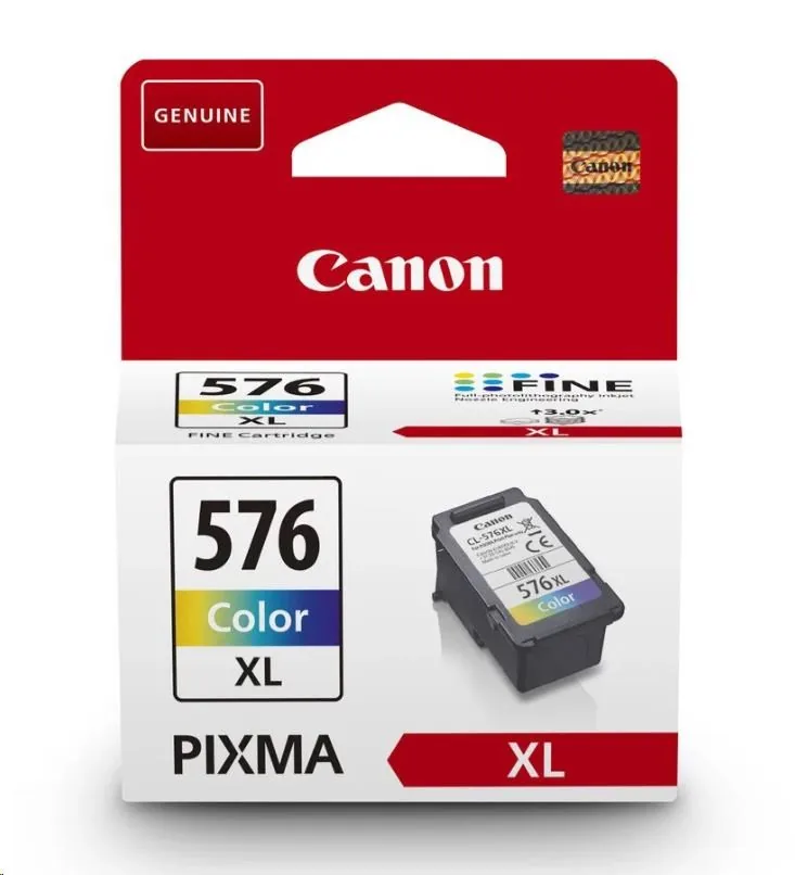 Canon CL-576XL - 12.6 ml - Vysoká výtěžnost - barva (azurová, purpurová, žlutá) - originální - inkoustová cartridge - pro PIXMA TR4750i, TR4751i, TS3550i, TS3551i