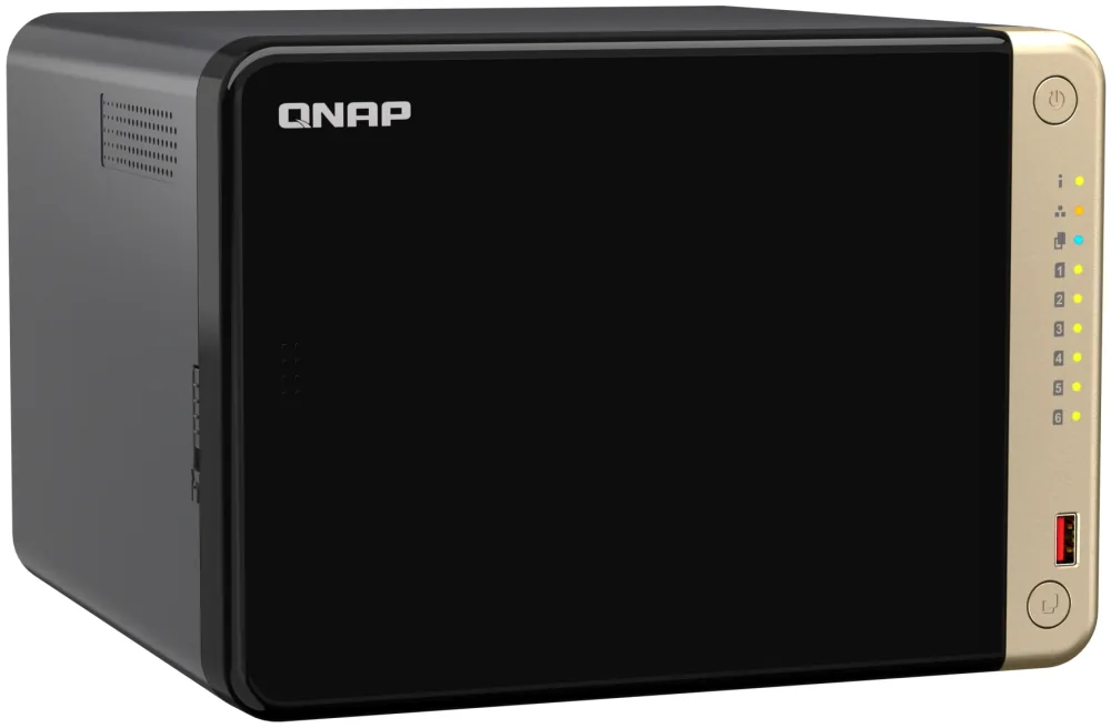 QNAP TS-664-8G (4core 2,9GHz, 8GB RAM, 6xSATA, 2x M.2 NVMe slot, 1xPCIe, 1xHDMI 4K, 2x2,5GbE, 4xUSB)