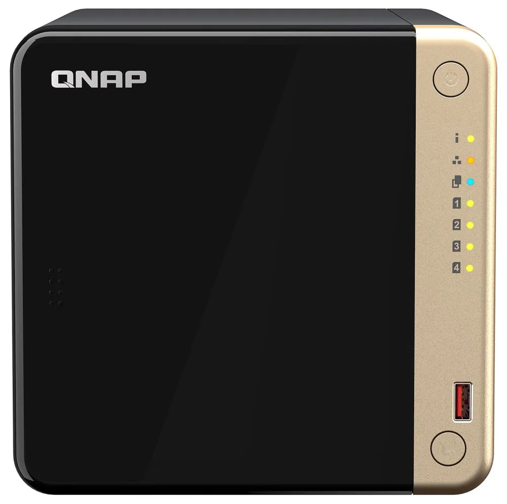 QNAP NAS desktop TS-464-8G (2,9GHz 4GB RAM 4x 3.5" SATA 1xHDMI 2.0 2xPCIe 2x2,5GbE 2xUSB 2.0 2xUSB 3.2)