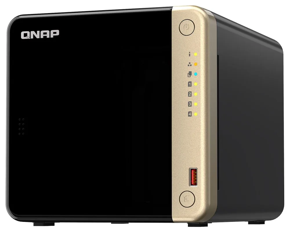 QNAP NAS desktop TS-464-8G (2,9GHz 4GB RAM 4x 3.5" SATA 1xHDMI 2.0 2xPCIe 2x2,5GbE 2xUSB 2.0 2xUSB 3.2)