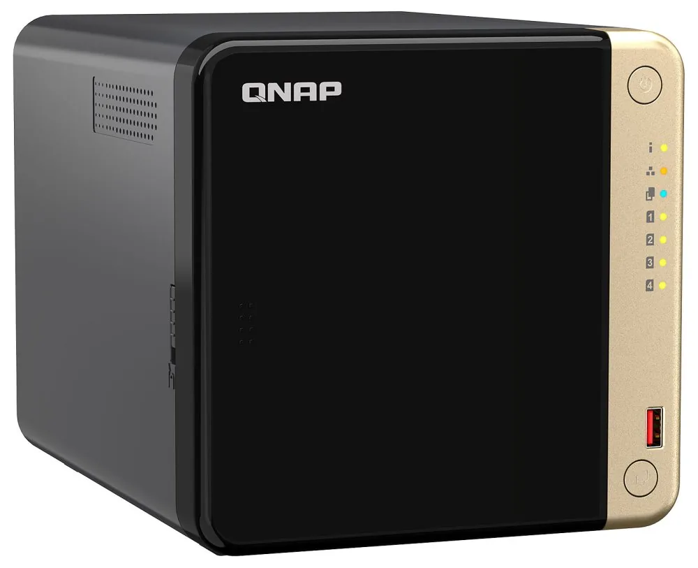 QNAP NAS desktop TS-464-8G (2,9GHz 4GB RAM 4x 3.5" SATA 1xHDMI 2.0 2xPCIe 2x2,5GbE 2xUSB 2.0 2xUSB 3.2)