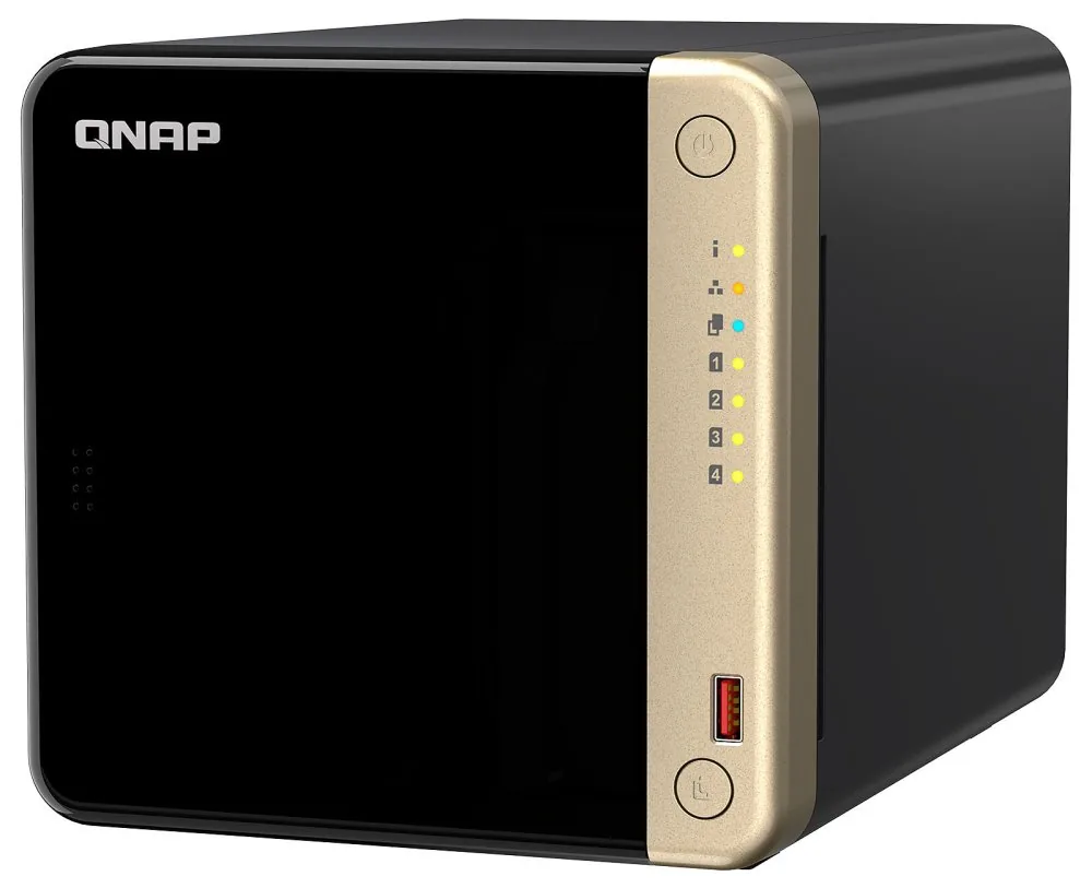 QNAP NAS desktop TS-464-8G (2,9GHz 4GB RAM 4x 3.5" SATA 1xHDMI 2.0 2xPCIe 2x2,5GbE 2xUSB 2.0 2xUSB 3.2)