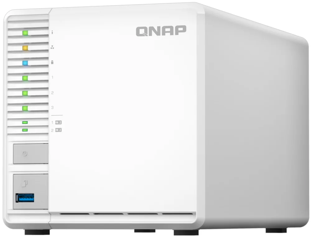QNAP TS-364-8G (4core 2,9GHz, 8GB RAM, 3x SATA, 2x M.2 NVMe sloty, 3x USB, 1x 2,5GbE, 1x HDMI 1.4b)