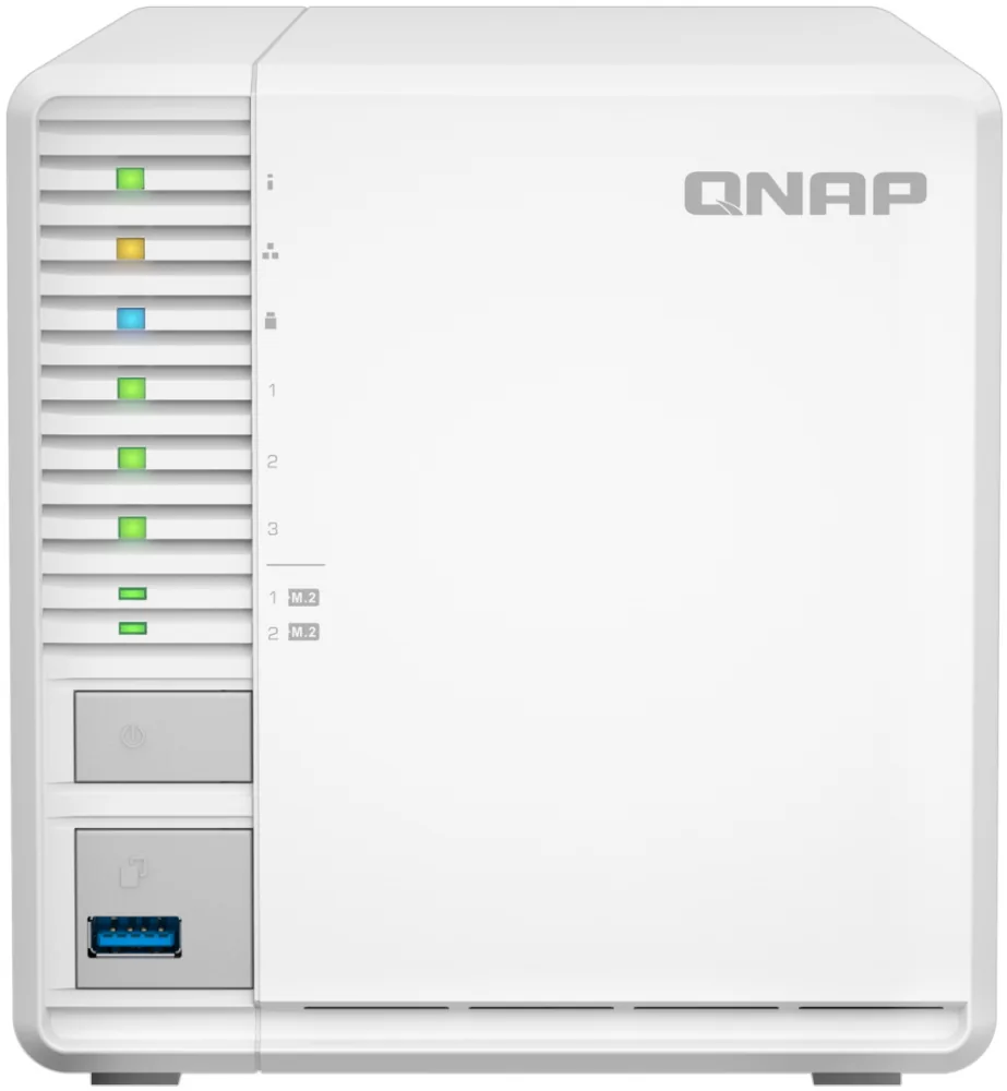 QNAP TS-364-8G (4core 2,9GHz, 8GB RAM, 3x SATA, 2x M.2 NVMe sloty, 3x USB, 1x 2,5GbE, 1x HDMI 1.4b)