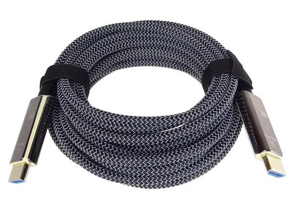 PremiumCord Ultra High Speed HDMI 2.1 optický fiber kabel 8K@60Hz,zlacené 15m