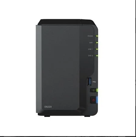 Synology Disk Station DS223 - Server NAS - 2 zásuvky - SATA 6Gb/s - RAID 0, 1, JBOD - RAM 2 GB - Gigabit Ethernet - iSCSI podpora