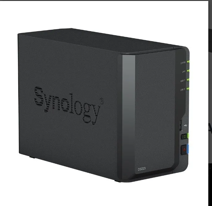 Synology Disk Station DS223 - Server NAS - 2 zásuvky - SATA 6Gb/s - RAID 0, 1, JBOD - RAM 2 GB - Gigabit Ethernet - iSCSI podpora