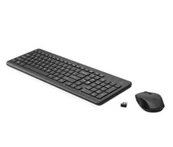 HP HP 330 Sada klávesnice bezdrátová CZ, černá s bezdrátovou optickou myší, AA, ergonomická, bezdrátový přijímač USB typ 2.4 [GHz]