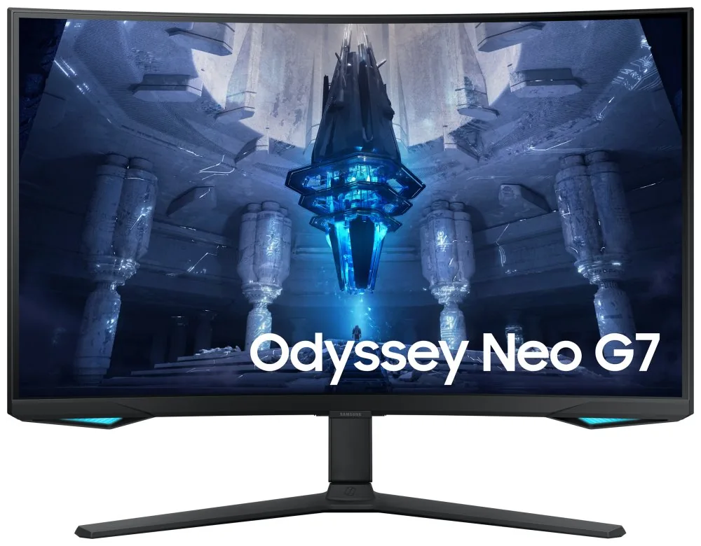 SAMSUNG MT LED LCD Gaming Monitor 32" Odyssey G7 Neo - Quantum Matrix Tech. (mini LED), 4K, Prohnutý 1000R, 3,440x1440